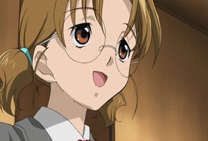 Rating: Safe Score: 0 Tags: 1girl :o bangs brown_eyes brown_hair collared_shirt face glasses human looking_at_viewer open_mouth portrait sakurada_nori screenshot shirt solo twintails white_shirt User: admin
