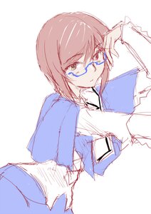 Rating: Explicit Score: 0 Tags: 1boy 1girl bar_censor brown_hair genderswap glasses image long_sleeves one_eye_closed semi-rimless_eyewear short_hair sketch solo solo_focus souseiseki under-rim_eyewear User: admin