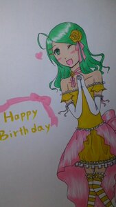 Rating: Safe Score: 0 Tags: 1girl ahoge bare_shoulders bow dress flower green_eyes green_hair hair_ornament heart image kanaria long_hair one_eye_closed open_mouth ribbon smile solo striped_legwear thighhighs User: admin
