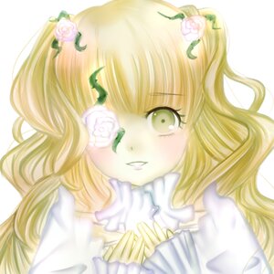 Rating: Safe Score: 0 Tags: 1girl blonde_hair colored_eyelashes face flower green_eyes hair_ornament image kirakishou kirisame_marisa long_hair pink_rose rose smile solo User: admin