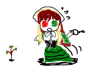 Rating: Safe Score: 0 Tags: 1girl chibi food fruit image solo suiseiseki watermelon User: admin