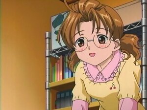 Rating: Safe Score: 0 Tags: 1girl :d blush brown_eyes brown_hair glasses human indoors looking_at_viewer open_mouth sakurada_nori screenshot shirt smile solo upper_body User: admin