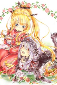 Rating: Safe Score: 0 Tags: 2girls blonde_hair blue_eyes blush cup dress flower hairband image lolita_fashion long_hair multiple_girls open_mouth pair red_eyes ribbon rose saucer shinku suigintou tea teacup teapot User: admin