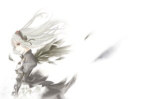 Rating: Safe Score: 0 Tags: 1girl black_ribbon black_wings dress feathers floating_hair flower frills hairband image juliet_sleeves long_hair long_sleeves looking_at_viewer puffy_sleeves red_eyes ribbon rose silver_hair solo suigintou wind wings User: admin