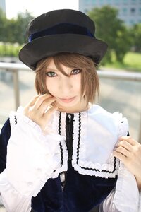 Rating: Safe Score: 0 Tags: 1girl 3d blonde_hair blurry blurry_background brown_hair depth_of_field hat lips long_sleeves looking_at_viewer outdoors photo realistic short_hair smile solo souseiseki upper_body User: admin