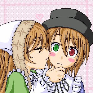 Rating: Safe Score: 0 Tags: 2girls blush brown_hair closed_eyes dress frills green_eyes hat head_scarf heterochromia image kiss long_hair long_sleeves multiple_girls pair red_eyes short_hair siblings sisters souseiseki suiseiseki twins yuri User: admin