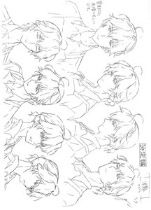 Rating: Safe Score: 0 Tags: 1boy ahoge bangs closed_mouth doujinshi doujinshi_#140 greyscale hair_between_eyes image monochrome multiple multiple_views open_mouth smile User: admin