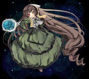 Rating: Safe Score: 0 Tags: 1girl absurdly_long_hair brown_hair dress drill_hair frills full_body green_eyes heterochromia image long_hair long_sleeves petals red_eyes solo suiseiseki very_long_hair User: admin