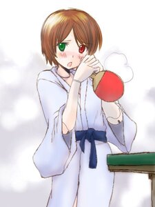 Rating: Safe Score: 0 Tags: :o blush brown_hair cowboy_shot green_eyes heterochromia image japanese_clothes long_sleeves looking_at_viewer open_mouth red_eyes solo souseiseki suiseiseki User: admin