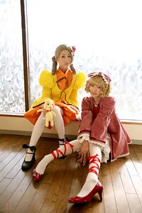 Rating: Safe Score: 0 Tags: 2girls 91076 blonde_hair braid dress flower hair_flower hair_ornament high_heels multiple_cosplay multiple_girls shoes short_hair sitting stuffed_animal tagme User: admin