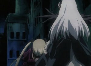 Rating: Safe Score: 0 Tags: blonde_hair dark image multiple_girls night pair shinku short_hair suigintou User: admin