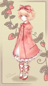 Rating: Safe Score: 0 Tags: 1girl blonde_hair bow dress flower food food_print frills fruit full_body green_eyes hair_bow hina_ichigo hinaichigo image long_sleeves looking_at_viewer object_namesake pantyhose pink_bow pink_dress plant puffy_sleeves red_footwear ribbon shoes short_hair solo standing strawberry strawberry_print white_legwear User: admin