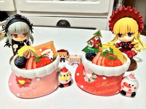 Rating: Safe Score: 0 Tags: 2girls blonde_hair blue_eyes bonnet doll dress drill_hair flower food frills hairband hina_ichigo lolita_hairband long_hair long_sleeves multiple_dolls multiple_girls photo rose shinku silver_hair suigintou tagme twintails User: admin