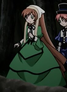 Rating: Safe Score: 0 Tags: :o brown_hair dress green_dress green_eyes hat heterochromia image long_hair long_sleeves multiple_girls pair ribbon souseiseki standing suiseiseki very_long_hair User: admin