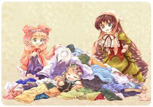 Rating: Safe Score: 0 Tags: 3girls binoculars blonde_hair blue_eyes bow brown_hair closed_eyes dress drill_hair food frills green_dress green_eyes green_hair hat head_scarf heterochromia hina_ichigo holding image kanaria lolita_fashion long_hair long_sleeves lying multiple multiple_girls open_mouth pink_bow pink_dress red_eyes ribbon rozen_maiden short_hair smile suiseiseki tagme twin_drills twintails very_long_hair yugusa_yuube User: admin