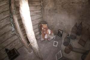 Rating: Safe Score: 0 Tags: 1girl brown_hair closed_eyes dress indoors kirakishou long_hair solo white_dress wooden_floor User: admin