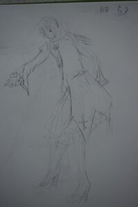 Rating: Safe Score: 0 Tags: 1girl greyscale image monochrome outstretched_arm sketch solo standing suiseiseki traditional_media User: admin