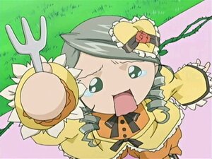 Rating: Safe Score: 0 Tags: 1girl bow dress drill_hair flower frills grass green_eyes hat image kanaria long_sleeves open_mouth rose silver_hair solo yellow_dress User: admin