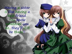 Rating: Safe Score: 0 Tags: 2girls blue_dress brown_hair dress frills green_dress green_eyes hat head_scarf heterochromia holding_hands image interlocked_fingers long_hair long_sleeves looking_at_viewer multiple_girls pair red_eyes short_hair siblings sisters smile souseiseki suiseiseki twins very_long_hair User: admin