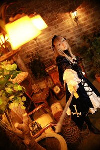 Rating: Safe Score: 0 Tags: 1girl bangs candle dress fire indoors lantern long_hair long_sleeves looking_at_viewer red_eyes ribbon solo standing suigintou wide_sleeves User: admin