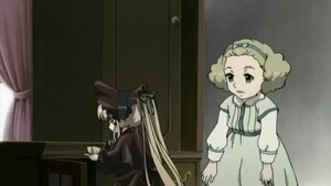 Rating: Safe Score: 0 Tags: 2girls blonde_hair curtains dress hairband hat image indoors long_hair long_sleeves mirror multiple_girls sarah shinku short_hair solo standing User: admin