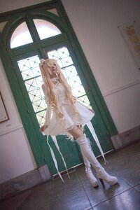 Rating: Safe Score: 0 Tags: 1girl blonde_hair doll_joints dress indoors joints kirakishou long_hair solo standing tile_floor tiles very_long_hair white_dress window User: admin
