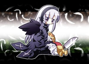 Rating: Safe Score: 0 Tags: 1girl angel_wings artist_request bird black_feathers black_wings blush chibi cross dress feathered_wings feathers flower frills from_side full_body gothic_lolita hairband image inverted_cross knife latin_cross lolita_fashion lolita_hairband long_hair long_sleeves looking_at_viewer pooh red_eyes rozen_maiden silver_hair sitting solo suigintou white_feathers wings winnie_the_pooh User: admin