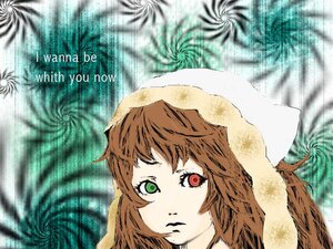 Rating: Safe Score: 0 Tags: 1girl brown_hair green_eyes hat heterochromia image looking_at_viewer palm_tree red_eyes short_hair sky solo suiseiseki tree User: admin