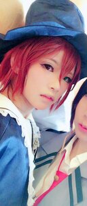 Rating: Safe Score: 0 Tags: 1girl hat lips nose red_eyes red_hair short_hair solo souseiseki User: admin