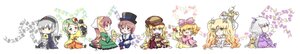 Rating: Safe Score: 0 Tags: 6+girls blonde_hair blue_eyes bow brown_hair cape chibi dress gloves green_dress green_eyes hat image long_hair multiple multiple_girls purple_eyes short_hair smile tagme white_hair yellow_eyes User: admin