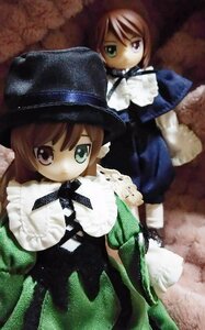 Rating: Safe Score: 0 Tags: 2girls blue_dress brown_hair doll dress frills green_dress green_eyes hat heterochromia long_sleeves looking_at_viewer multiple_dolls multiple_girls pantyhose short_hair siblings sisters souseiseki standing suiseiseki tagme twins User: admin