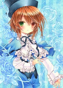 Rating: Safe Score: 0 Tags: 1girl bad_id bad_pixiv_id blue_flower blue_rose bow brown_eyes brown_hair dress flower frills green_eyes hat heterochromia image long_sleeves looking_at_viewer marker_(medium) pants purple_rose puu_(kari---ume) red_eyes ribbon rose rozen_maiden shawl short_hair solo souseiseki traditional_media watercolor_(medium) white_rose User: admin