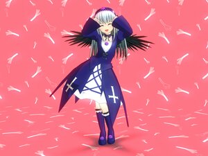 Rating: Safe Score: 0 Tags: 1girl 3d artist_request auto_tagged black_wings boots caramelldansen closed_eyes cross cross_print dancing dress feathers frills full_body hairband image long_hair long_sleeves open_mouth photoshop_(medium) rozen_maiden silver_hair smile solo spring_onion standing suigintou wings User: admin