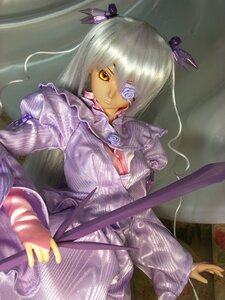 Rating: Safe Score: 0 Tags: 1girl barasuishou breasts cleavage doll eyepatch flower hair_ornament long_hair solo yellow_eyes User: admin