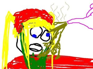 Rating: Safe Score: 0 Tags: 1girl blonde_hair blue_eyes domino_mask fangs glasses hat image inkling mask open_mouth pointy_ears shinku shirt solo striped tentacle_hair upper_body User: admin