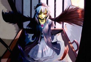 Rating: Safe Score: 0 Tags: 1girl bad_id bad_pixiv_id black_wings dress feathers hairband image long_hair looking_at_viewer photoshop_(medium) red_eyes rozen_maiden sai_(artist) silver_hair solo suigintou suitcase wings User: admin