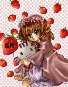 Rating: Safe Score: 0 Tags: 1girl apple blonde_hair blueberry cherry curly_hair drill_hair food food_on_head food_print fruit fruit_on_head grapes green_eyes halftone halftone_background hina_ichigo hinaichigo holding_fruit image kagami_mochi long_sleeves looking_at_viewer mandarin_orange melon object_namesake object_on_head orange peach polka_dot polka_dot_background polka_dot_bikini polka_dot_bow polka_dot_dress polka_dot_legwear ringlets solo strawberry strawberry_hair_ornament strawberry_print tomato twin_drills watermelon User: admin