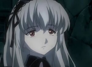 Rating: Safe Score: 0 Tags: 1girl bangs black_ribbon closed_mouth expressionless eyebrows_visible_through_hair frown hair_ribbon image long_hair looking_at_viewer ribbon sidelocks solo suigintou User: admin