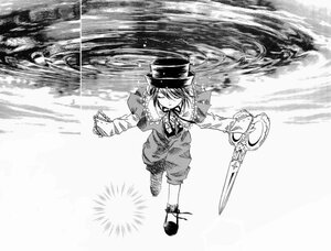 Rating: Safe Score: 0 Tags: 1girl frills greyscale hat image long_sleeves monochrome nagae_iku short_hair solo souseiseki User: admin