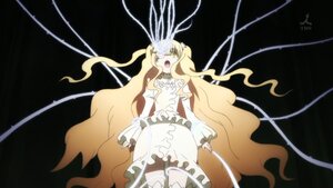 Rating: Safe Score: 0 Tags: 1girl bare_shoulders black_background blonde_hair dress eyepatch frills image kirakishou long_hair solo string very_long_hair wavy_hair white_dress yellow_eyes User: admin