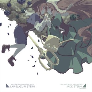 Rating: Safe Score: 0 Tags: 2girls blue_flower blue_rose boots brown_hair dress flower green_eyes hat holding_hands image long_hair long_sleeves multiple_girls pair pantyhose petals rose short_hair souseiseki suiseiseki User: admin