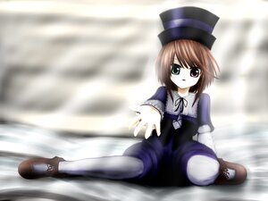 Rating: Safe Score: 0 Tags: 1girl blue_dress brown_hair dress full_body green_eyes hat heterochromia image long_sleeves looking_at_viewer pantyhose red_eyes shoes short_hair sitting solo souseiseki top_hat User: admin