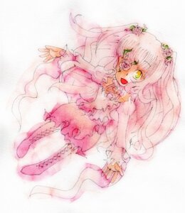 Rating: Safe Score: 0 Tags: 1girl boots cross-laced_footwear dress flower frills full_body image kirakishou knee_boots long_hair open_mouth pink_hair smile solo very_long_hair yellow_eyes User: admin