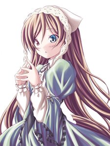 Rating: Safe Score: 0 Tags: 1girl :o blue_eyes blush brown_hair dekosuke dress frilled_sleeves frills green_dress green_eyes head_scarf heterochromia image juliet_sleeves long_hair long_sleeves looking_at_viewer photoshop_(medium) puffy_sleeves red_eyes rozen_maiden simple_background solo striped striped_background suiseiseki text_focus translation_request vertical_stripes very_long_hair white_background wide_sleeves User: admin