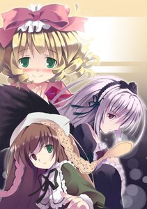 Rating: Safe Score: 0 Tags: 3girls blonde_hair blush bow brown_hair dress drill_hair floating_hair frills green_eyes hair_ribbon hairband heterochromia hina_ichigo image long_hair long_sleeves looking_at_viewer multiple multiple_girls neck_ribbon noripachi photoshop_(medium) pink_bow profile red_eyes ribbon rozen_maiden short_hair silver_hair smile suigintou suiseiseki tagme very_long_hair User: admin