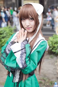 Rating: Safe Score: 0 Tags: 1girl 3d blurry blurry_background blurry_foreground brown_hair depth_of_field dress figure lips looking_at_viewer outdoors photo photo_background photorealistic realistic solo solo_focus suiseiseki User: admin
