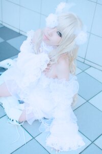 Rating: Safe Score: 0 Tags: 1girl argyle argyle_background blonde_hair blue_eyes blurry blurry_foreground chain-link_fence checkered checkered_background checkered_floor depth_of_field dress flower honeycomb_(pattern) kirakishou lips long_hair looking_at_viewer solo stained_glass tile_floor tile_wall tiles User: admin