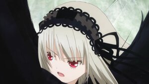 Rating: Safe Score: 0 Tags: 1girl bangs black_dress black_hairband black_ribbon black_wings dress eyebrows_visible_through_hair frills hairband image long_hair looking_at_viewer open_mouth red_eyes ribbon silver_hair solo suigintou wings User: admin