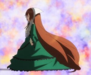 Rating: Safe Score: 0 Tags: 1girl blurry blurry_background brown_hair depth_of_field dress green_dress image long_hair long_sleeves rain solo suiseiseki sun very_long_hair User: admin