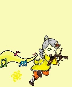 Rating: Safe Score: 0 Tags: 1girl animal_ears green_eyes image kanaria open_mouth simple_background solo yellow_background User: admin